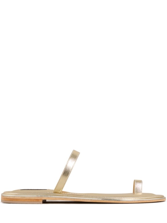 A.EMERY: 10mm Turi metallic leather sandals - Gold - women_0 | Luisa Via Roma