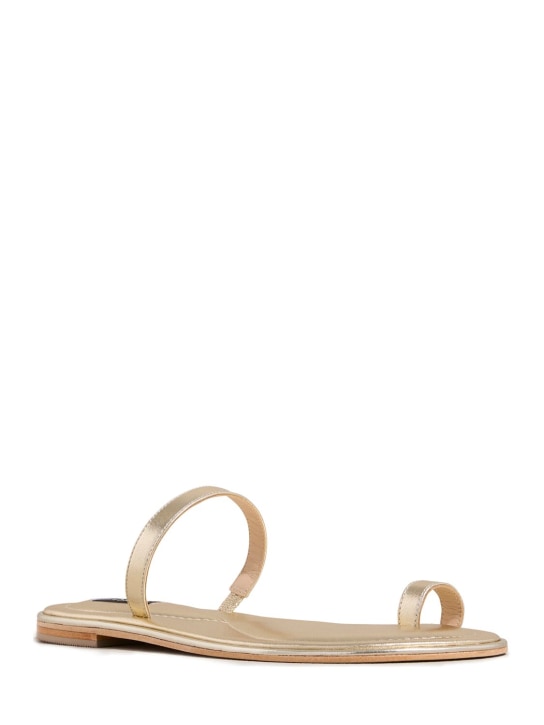 A.EMERY: 10mm Turi metallic leather sandals - Gold - women_1 | Luisa Via Roma