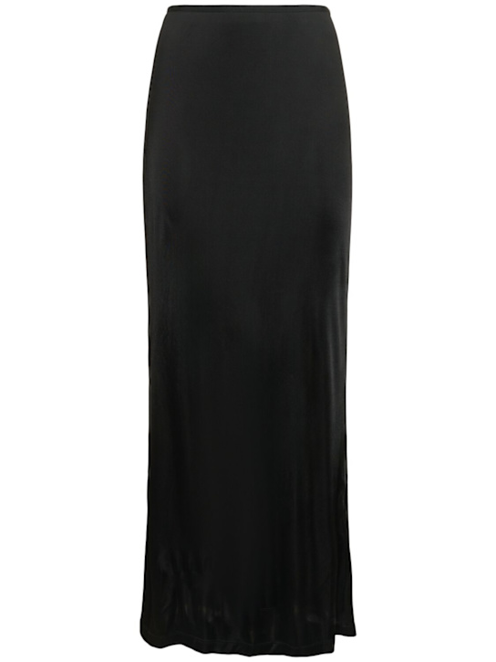 Helmut Lang: Fluid jersey long skirt - women_0 | Luisa Via Roma