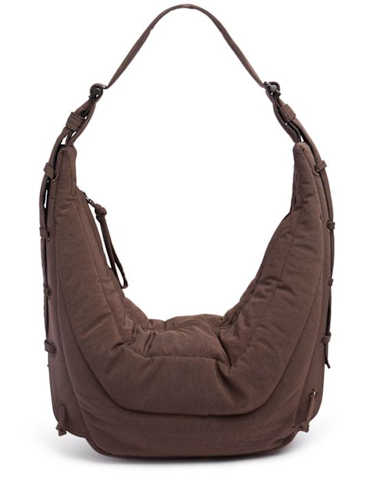 Lemaire: Medium Soft Game nylon shoulder bag - women_0 | Luisa Via Roma