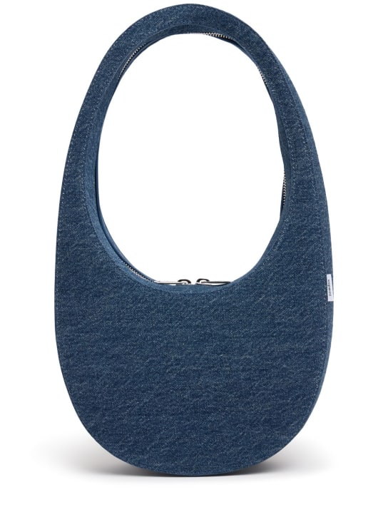 Coperni: Bolso de hombro Swipe de denim - Vintage Blue - women_0 | Luisa Via Roma