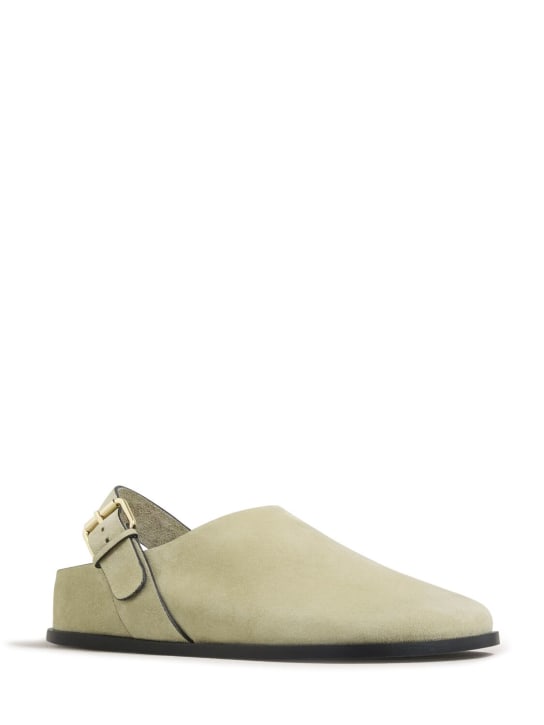 A.EMERY: Sabots en daim Louis 20 mm - Beige - women_1 | Luisa Via Roma