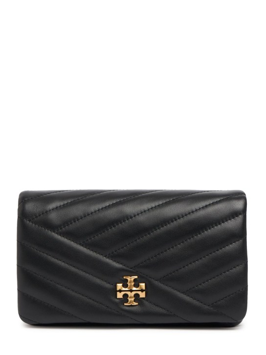 Tory Burch: Kira Chevron leather chain wallet - women_0 | Luisa Via Roma