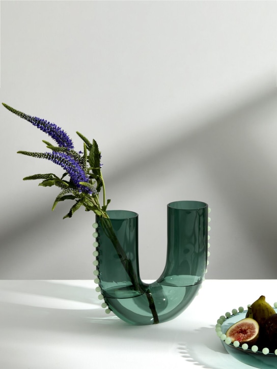 FAZEEK: Pearl U vase - Green - ecraft_1 | Luisa Via Roma
