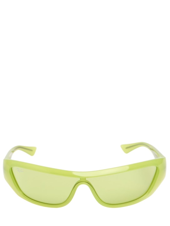 Ray-Ban: Mask thin sunglasses - Lime Green - women_0 | Luisa Via Roma