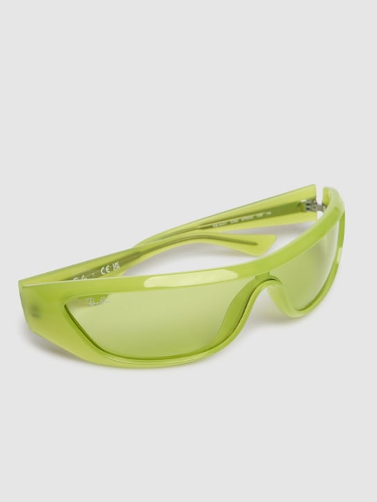 Ray-Ban: Dünne Maskensonnenbrille - Limettengrün - women_1 | Luisa Via Roma