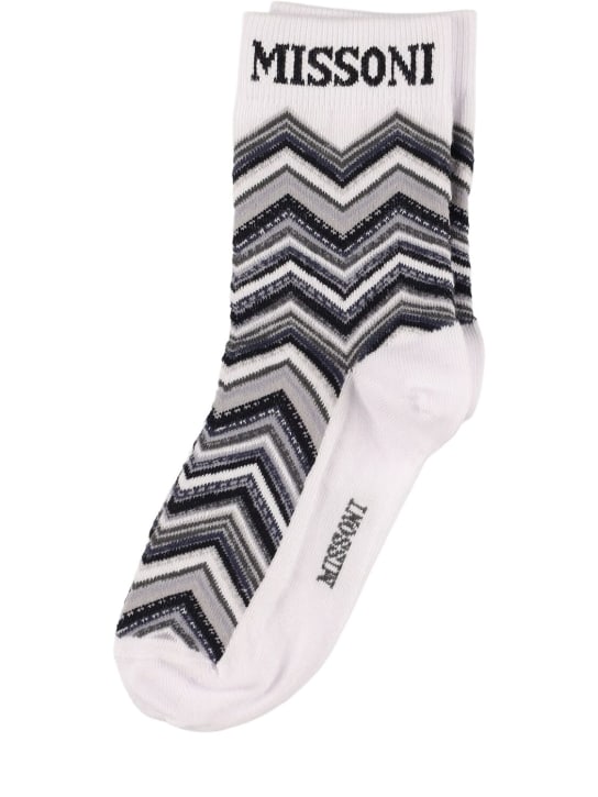 Missoni: Calcetines de algodón - Negro/Blanco - kids-boys_0 | Luisa Via Roma