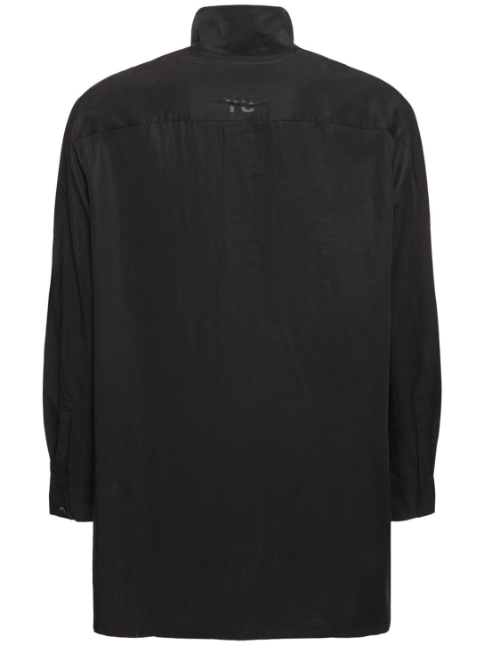 Y-3: Lyocell blend overshirt - men_4 | Luisa Via Roma