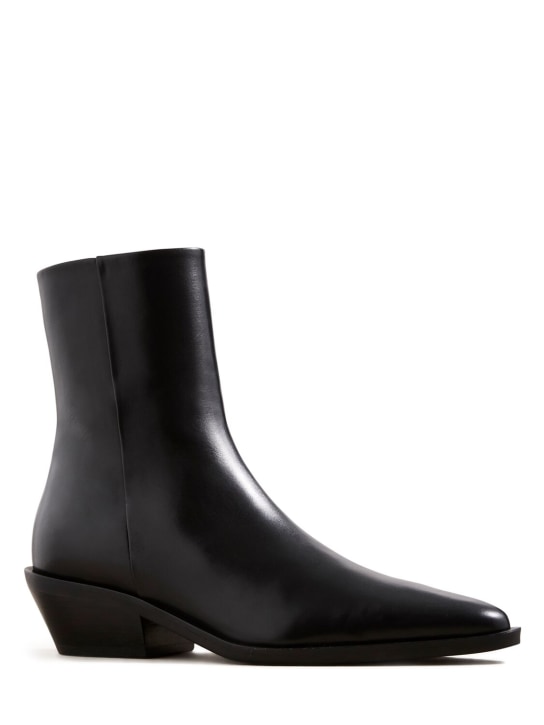 A.EMERY: 40mm Hudson leather ankle boots - Black - women_1 | Luisa Via Roma