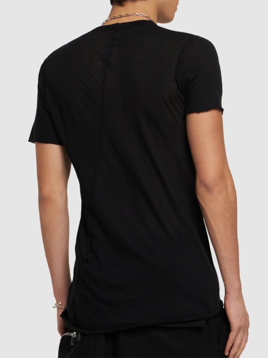 Rick Owens: Basic cotton t-shirt - men_2 | Luisa Via Roma