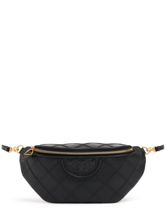 Tory Burch: Fleming Soft convertible belt bag - Black - women_0 | Luisa Via Roma