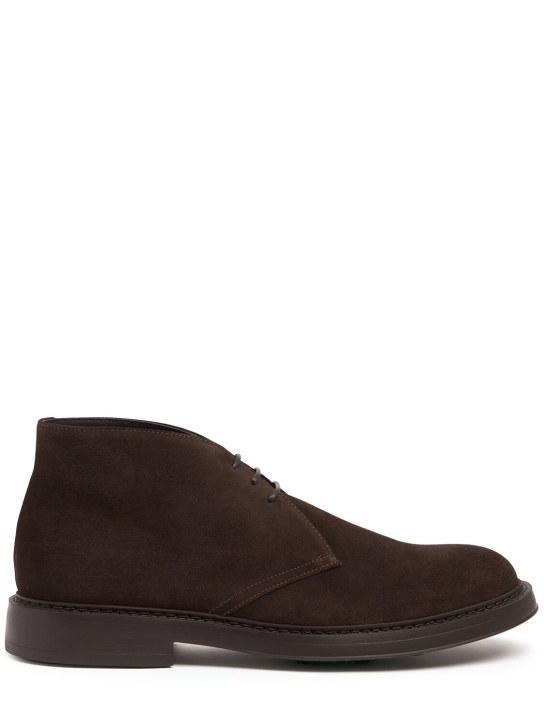Doucal's: Suede lace-up shoes - men_0 | Luisa Via Roma
