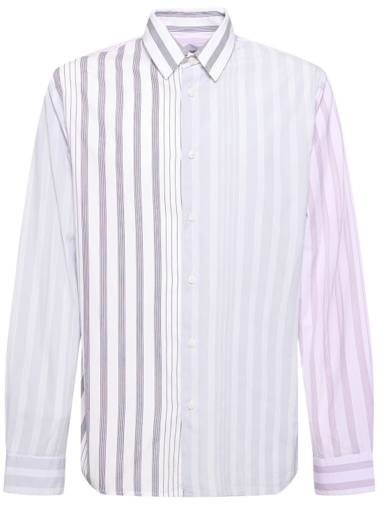 JW Anderson: Striped cotton poplin shirt - Multicolor - men_0 | Luisa Via Roma