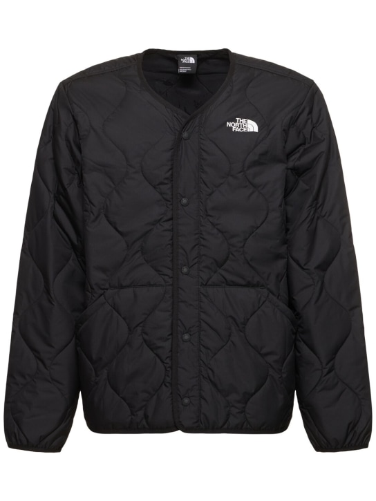 The North Face: Ampato collarless quilted jacket - Tnf Black - men_0 | Luisa Via Roma