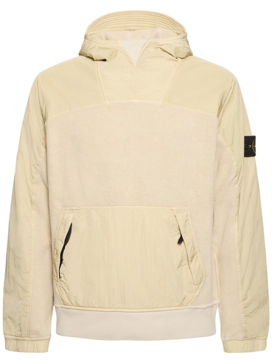 Stone Island: Hooded sweatshirt - Beige - men_0 | Luisa Via Roma