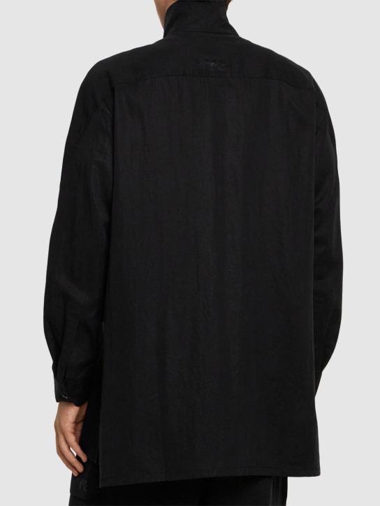 Y-3: Lyocell blend overshirt - men_2 | Luisa Via Roma