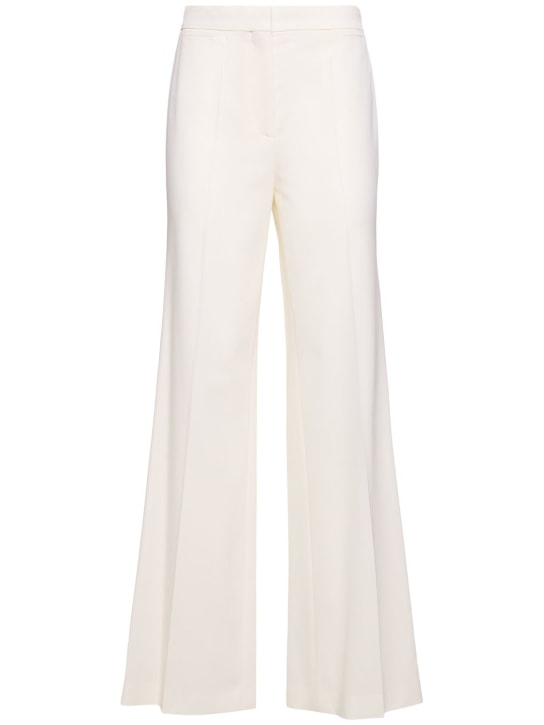 Stella McCartney: Weite Hose aus Wollmischung - Creme - women_0 | Luisa Via Roma