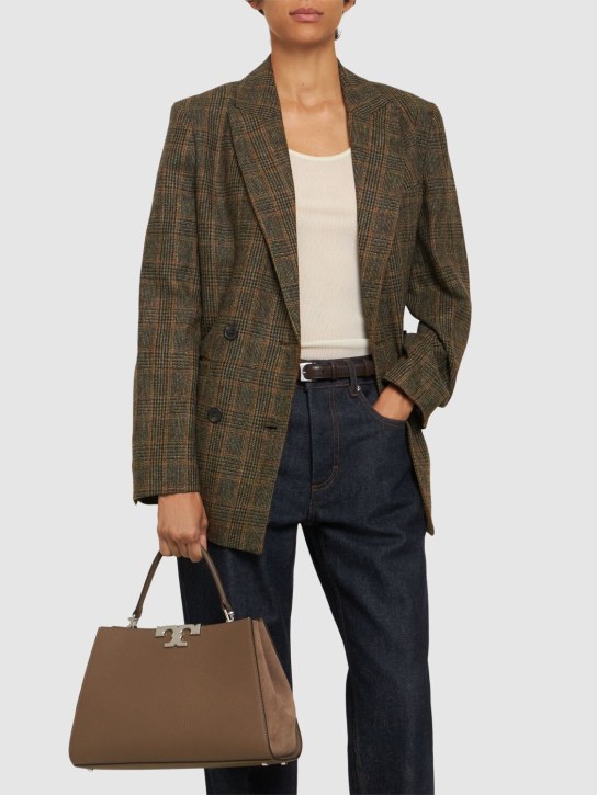 Tory Burch: Eleanor pebbled leather tote bag - women_1 | Luisa Via Roma