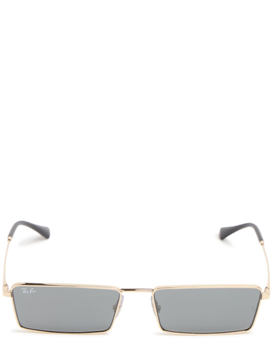 Ray-Ban: 3741 squared metal sunglasses - women_0 | Luisa Via Roma