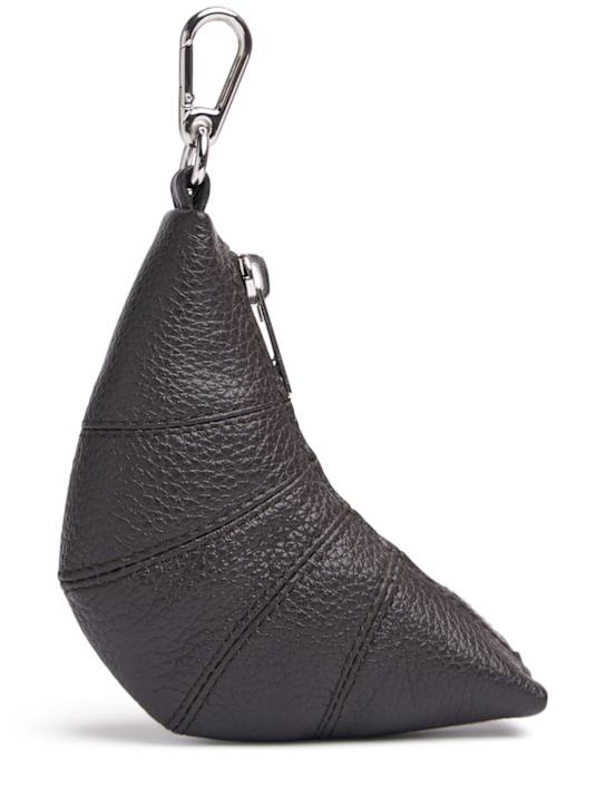 Lemaire: Mini Croissant keyring - Dark Chocolate - women_0 | Luisa Via Roma