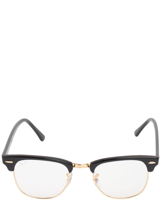 Ray-Ban: Clubmaster metal glasses - Gold/Black - men_0 | Luisa Via Roma