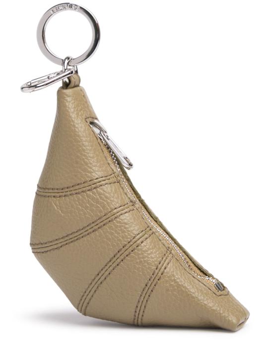 Lemaire: Crossbody Croissant coin purse - Khaki - women_0 | Luisa Via Roma