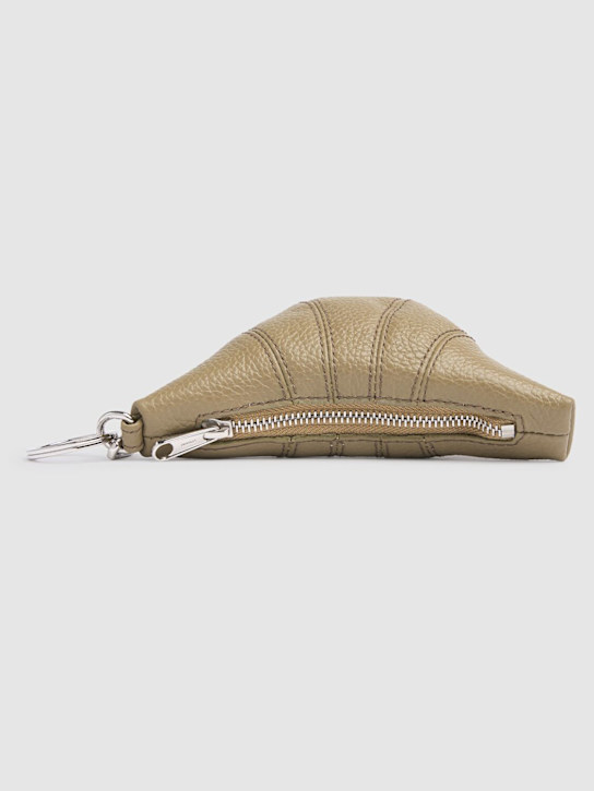 Lemaire: Crossbody Croissant coin purse - Khaki - women_1 | Luisa Via Roma