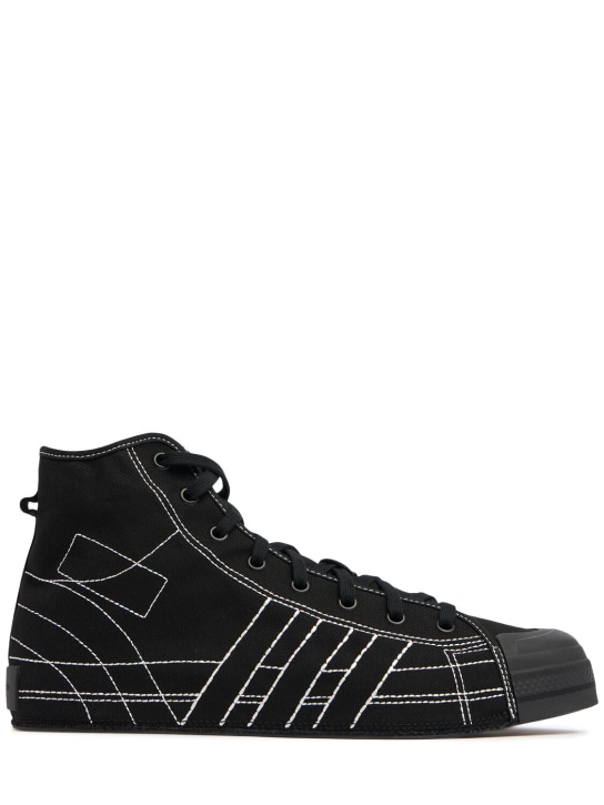 Y-3: Sneakers alte Nizza Y-3 - Nero - men_0 | Luisa Via Roma