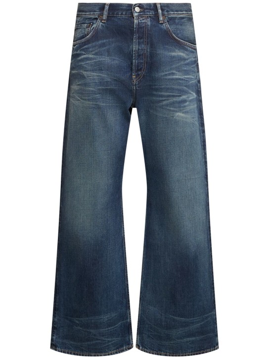 Acne Studios: Jeans 2021M Broadway in denim - Mid Blue - men_0 | Luisa Via Roma