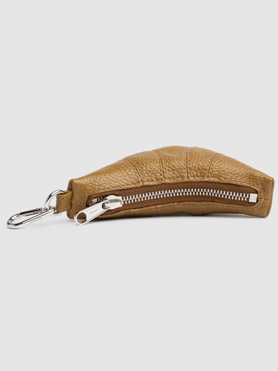 Lemaire: Mini Croissant keyring - Bronze Khaki - women_1 | Luisa Via Roma