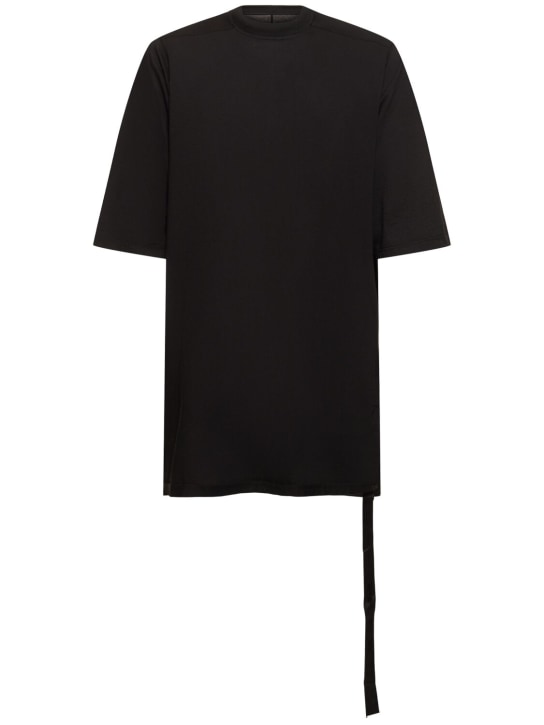 Rick Owens DRKSHDW: Jumbo SS cotton jersey t-shirt - Black - men_0 | Luisa Via Roma