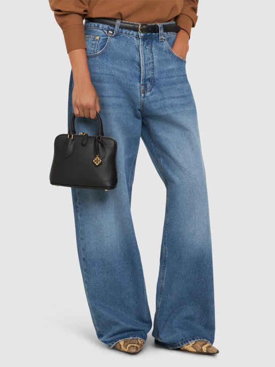 Tory Burch: Mini Swing Pebbled leather bag - women_1 | Luisa Via Roma