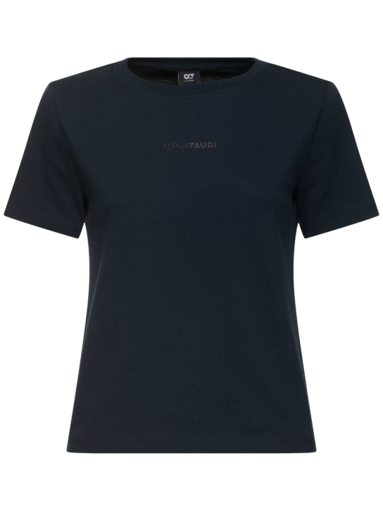 Alphatauri: T-shirt Jeru in cotone - Navy - women_0 | Luisa Via Roma