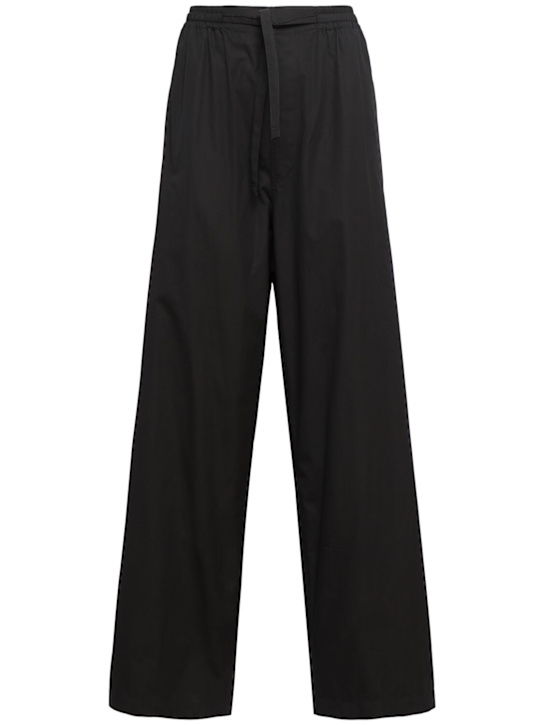 Lemaire: Heavy cotton poplin pajama pants - women_0 | Luisa Via Roma