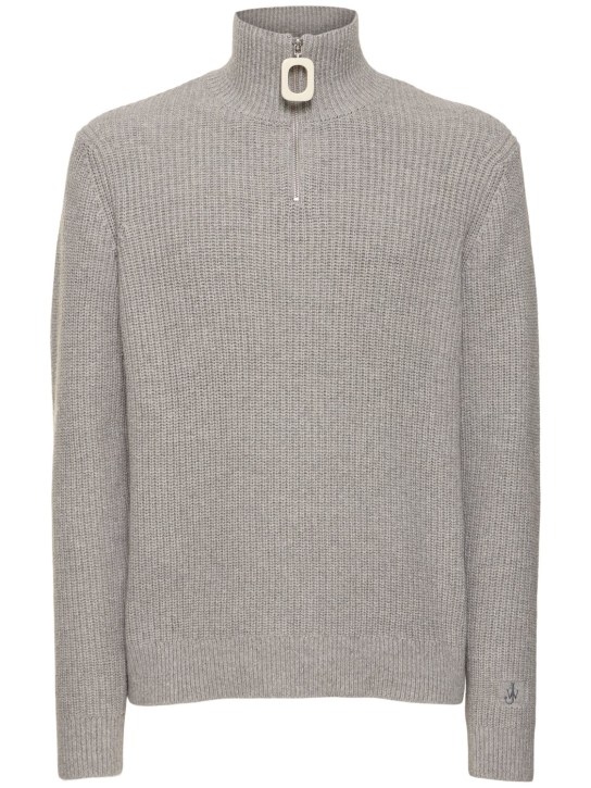 JW Anderson: Pullover aus Baumwollmischung „Jannis“ - Hellgrau - men_0 | Luisa Via Roma