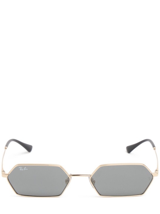 Ray-Ban: 3728 squared metal sunglasses - men_0 | Luisa Via Roma