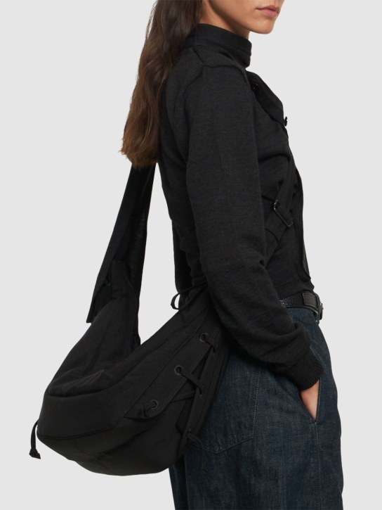 Lemaire: Medium Soft Game nylon shoulder bag - women_1 | Luisa Via Roma