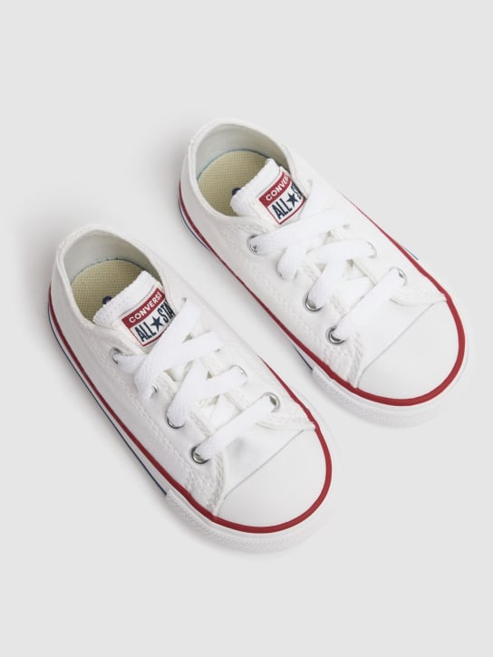 Converse: Chuck Taylor canvas lace-up sneakers - White - kids-boys_1 | Luisa Via Roma