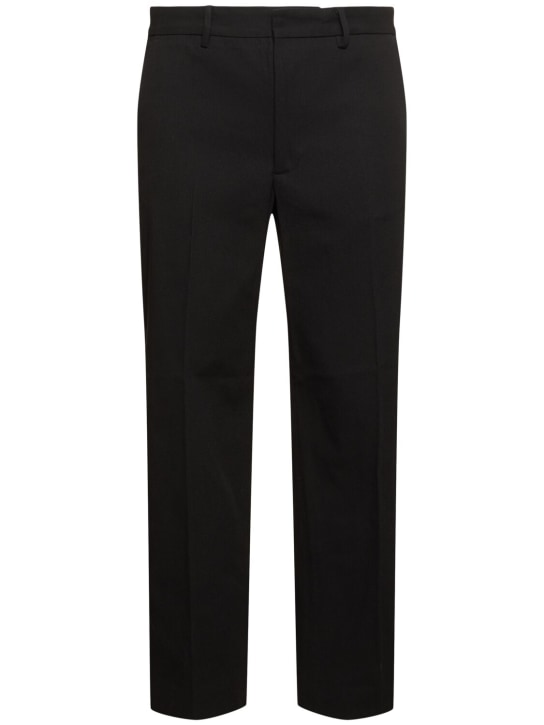 Acne Studios: Cargohose aus Baumwollmischtwill „Ayonne“ - Schwarz - men_0 | Luisa Via Roma