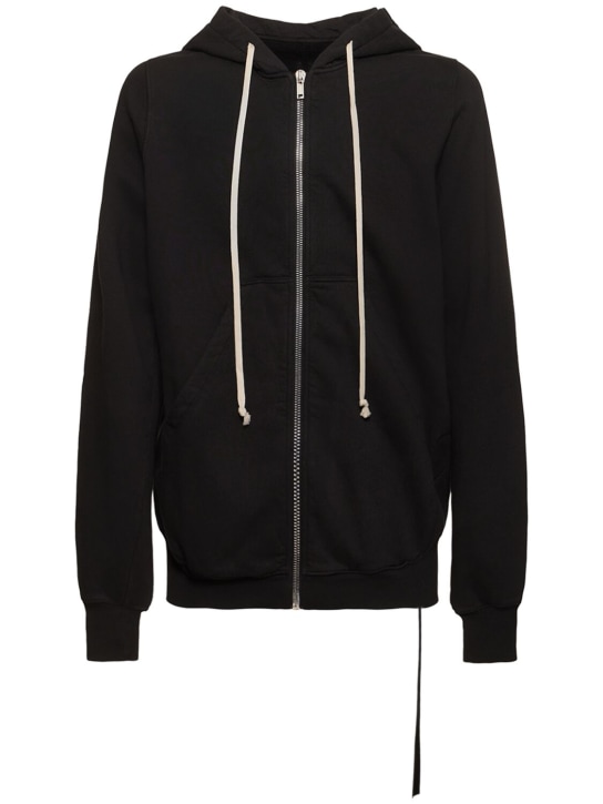 Rick Owens DRKSHDW: Hoodie „Jason S“ - Schwarz - men_0 | Luisa Via Roma