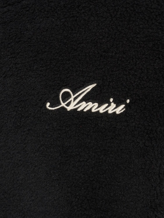 Amiri: Bones teddy jacket - Black - men_5 | Luisa Via Roma