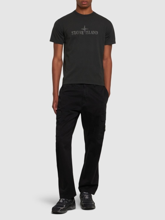Stone Island: Cotton short sleeve t-shirt - men_1 | Luisa Via Roma