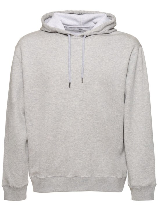 Brunello Cucinelli: Freizeit-Sweatshirt - Grau - men_0 | Luisa Via Roma