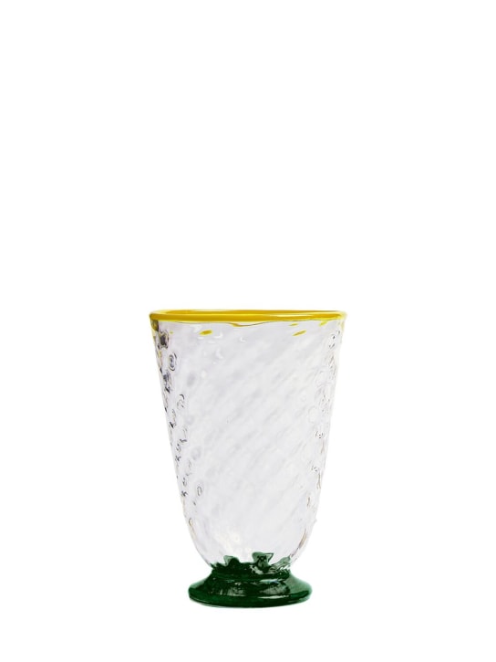 La Double J: Set of 4 Murano quilted glasses - Transparent - ecraft_3 | Luisa Via Roma