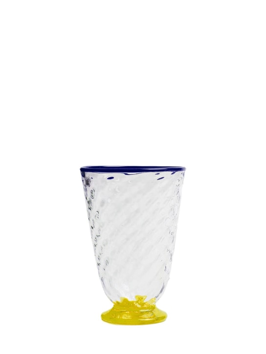 La Double J: Set of 4 Murano quilted glasses - Transparent - ecraft_4 | Luisa Via Roma