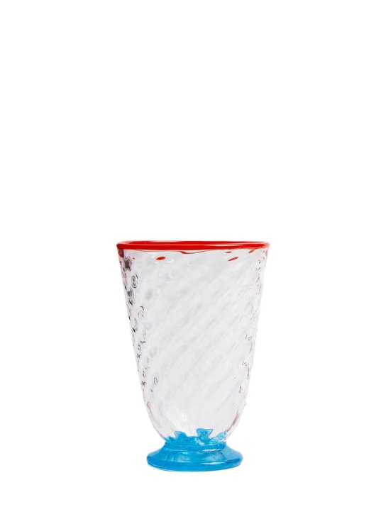 La Double J: Set of 4 Murano quilted glasses - Transparent - ecraft_2 | Luisa Via Roma