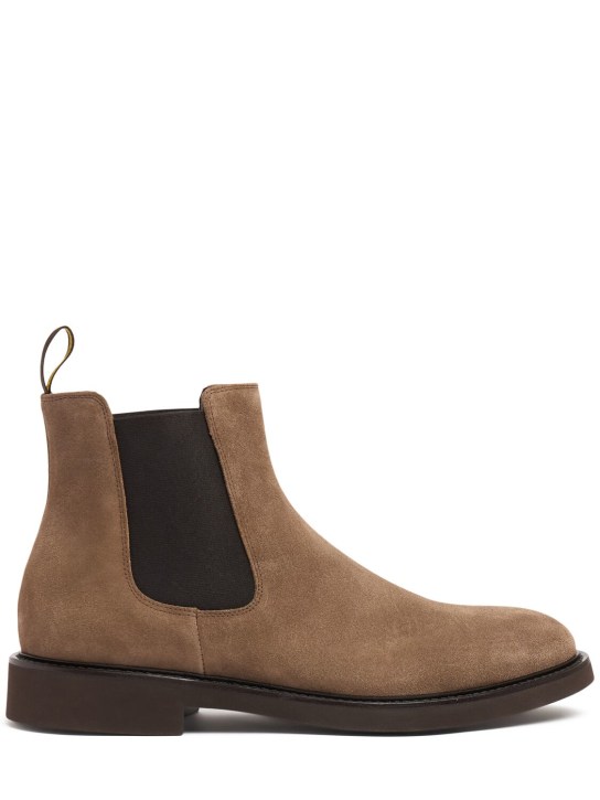 Doucal's: Chelseastiefel aus Wildleder - Terre - men_0 | Luisa Via Roma