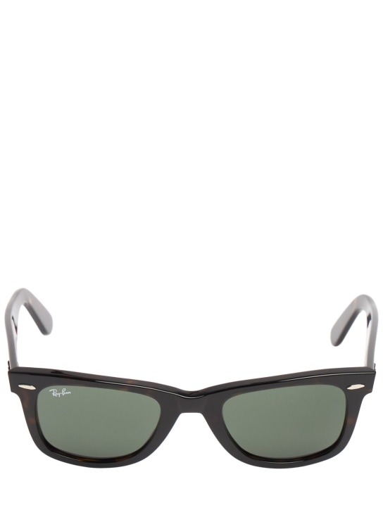 Ray-Ban: Original Wayfarer classic sunglasses - Tortoiseshell/Green - men_0 | Luisa Via Roma