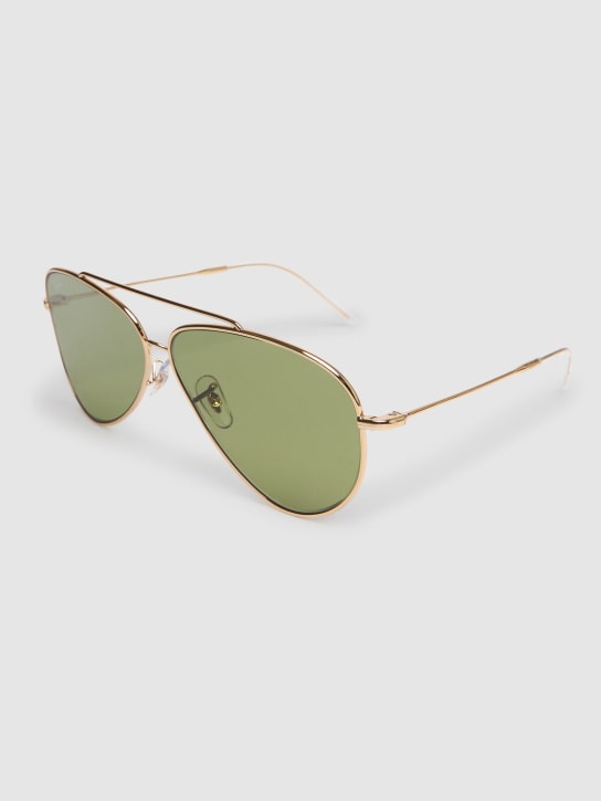 Ray-Ban: Aviator Reverse metal sunglasses - Gold/Green - men_1 | Luisa Via Roma