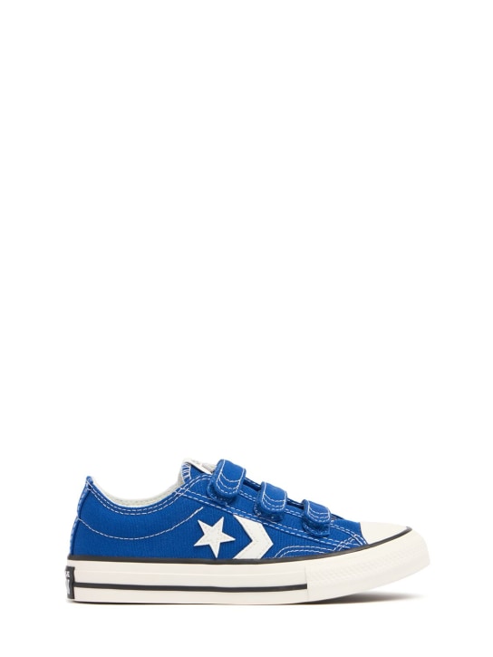 Converse: Riemensneakers aus Baumwollcanvas - Blau - kids-boys_0 | Luisa Via Roma